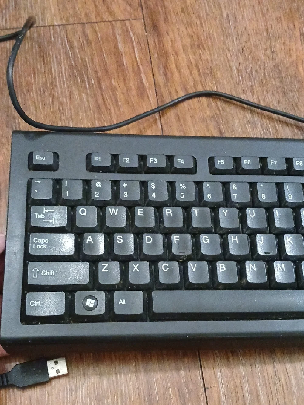 HP Black USB Wired Desktop Keyboard